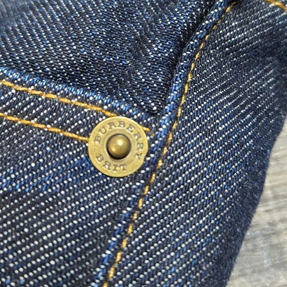 Burberry Brit dark mens relaxed jeans no stretch 100% cotton size 30 short - Picture 14 of 15